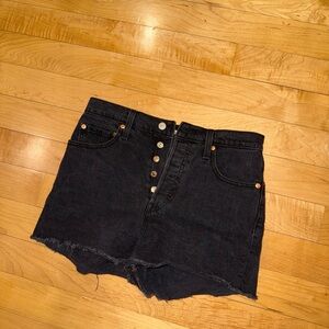 Levi's Charcoal Button-Fly Shorts